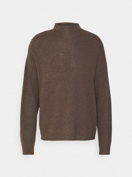 Sweter Replay brązowy