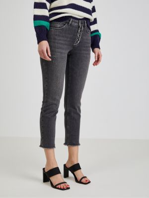 Slim fit džíny běžného střihu Orsay šedé