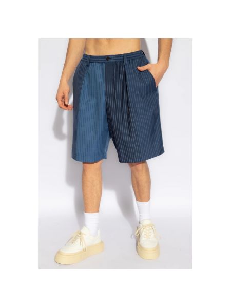 Pantalones cortos de lana Marni azul