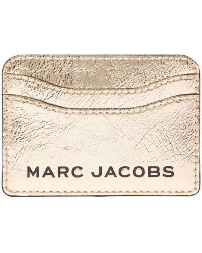 Portofel din piele Marc Jacobs auriu