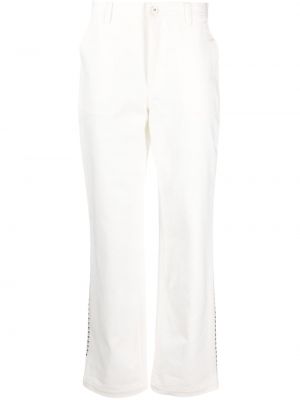 Jeans en coton Wales Bonner blanc