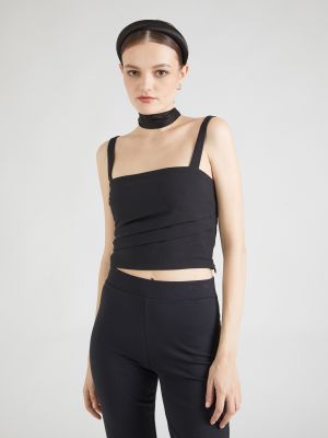 Crop top Abercrombie & Fitch nero