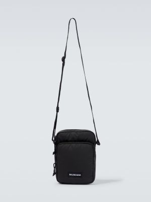 Nylon crossbody táska Balenciaga fekete