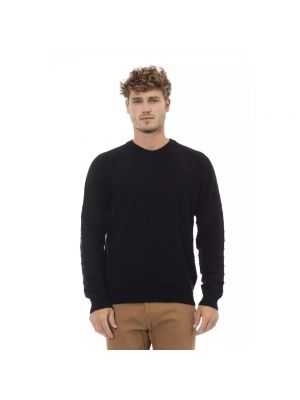 Sweatshirt mit rundhalsausschnitt mit langen ärmeln Alpha Studio schwarz