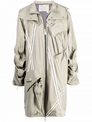 Kabát na zips s kapucňou A-cold-wall* sivá