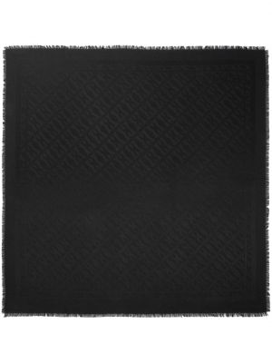 Fular de mătase cu imagine Bally negru