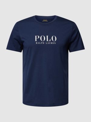 Koszulka z nadrukiem Polo Ralph Lauren Underwear niebieska