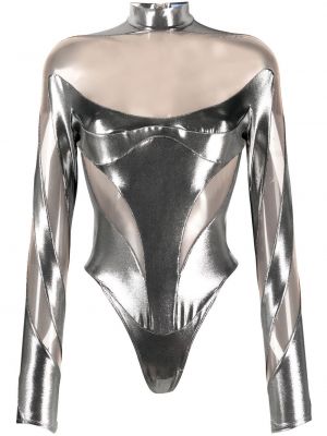 Transparentes body Mugler schwarz