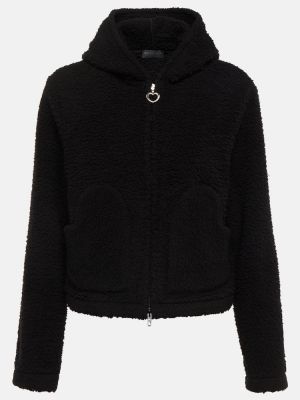 Džemperis su gobtuvu su širdelėmis Balenciaga juoda