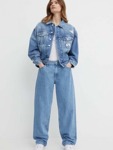 Kurtka jeansowa Calvin Klein Jeans niebieska
