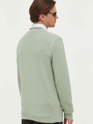Bavlněný svetr Hugo zelený