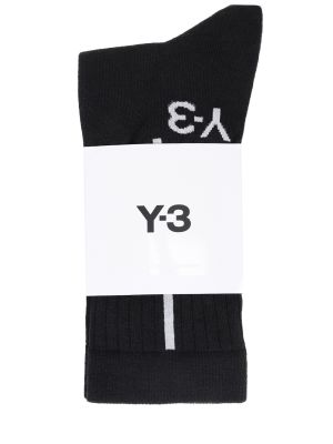 Хлопковые носки Y-3 черные