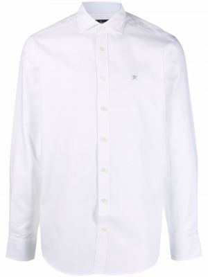 Biała koszula z haftem Hackett