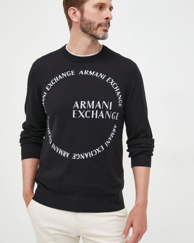 Кашмирен жилетка Armani Exchange черно