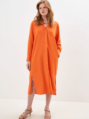 Платье-рубашка Savage оранжевое