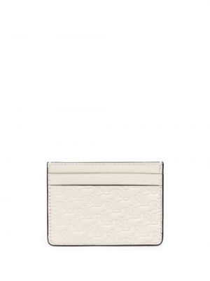 Kožená peněženka Lauren Ralph Lauren bílá