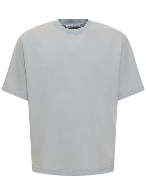 Camiseta de algodón Acne Studios azul