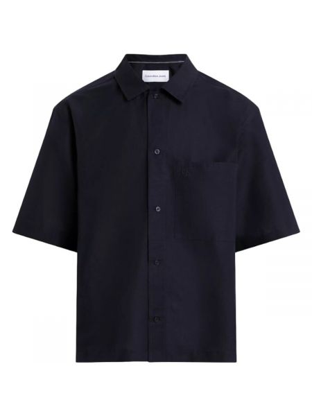 Traper košulja sa dugačkim rukavima Calvin Klein Jeans crna