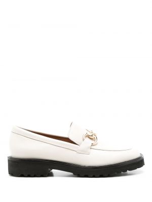 Pantofi loafer din piele Sarah Chofakian alb