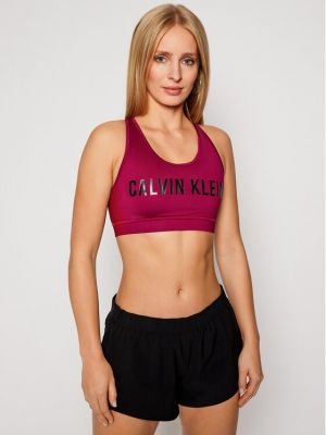 Calvin Klein Performance Podprsenkový top Medium Support 00GWF0K157 Růžová