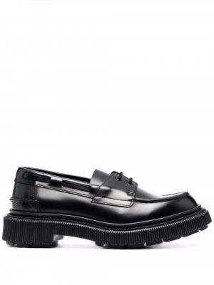 Skinn loafers Adieu Paris svart