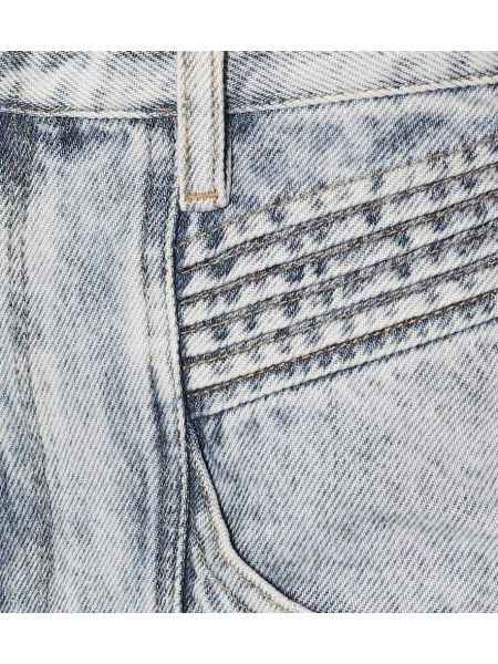 Kõrge vöökohaga sirged teksapüksid Marant Etoile sinine