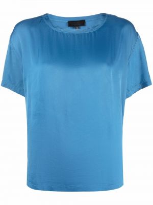 Camiseta de cuello redondo Nili Lotan azul