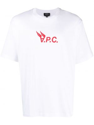 Памучна тениска с принт A.p.c.