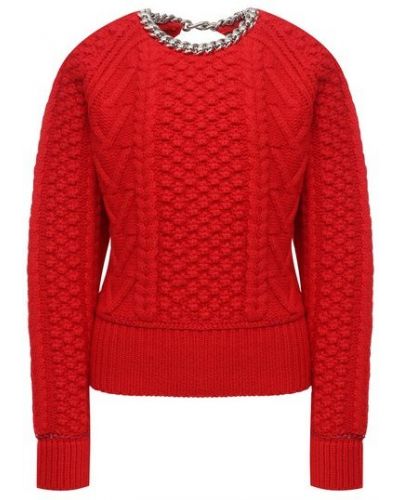 Шерстяной свитер Bottega Veneta - Красный