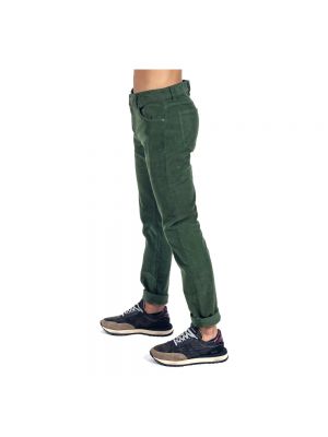 Jeansy skinny dopasowane Pt Torino zielone