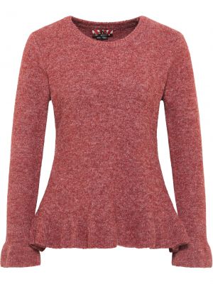 Nylonový priliehavý sveter s dlhými rukávmi Mymo Rocks - červená
