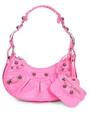 Кожаная сумка Balenciaga Розовая