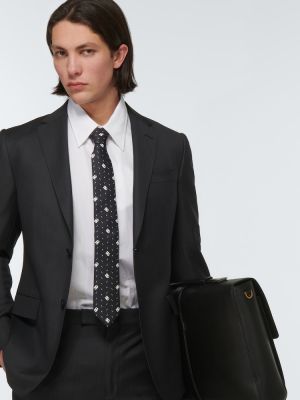 Svilena kravata Dolce&gabbana črna