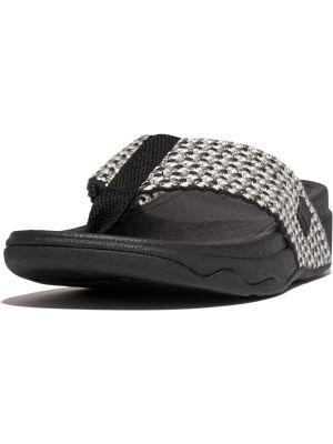 Сандалии на плоской подошве Surfa Multi-Tone Webbing Toe-Post Sandals FitFlop черный