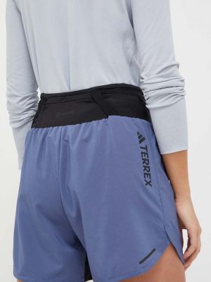Pantaloni sport cu talie înaltă Adidas Terrex albastru