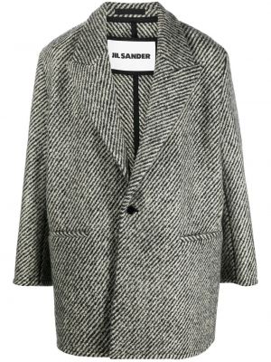 Вълнено палто на райета Jil Sander