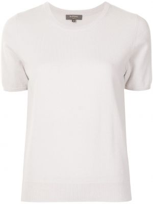 Camiseta de cuello redondo N.peal blanco