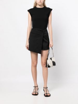 Asymetrické mini sukně Goodious černé