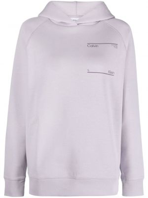 Džemperis su gobtuvu Calvin Klein violetinė