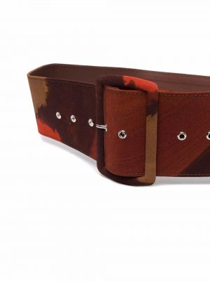 Cinturón con estampado con estampado abstracto Gianluca Capannolo rojo