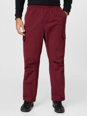 Παντελόνι cargo Adidas Originals κόκκινο