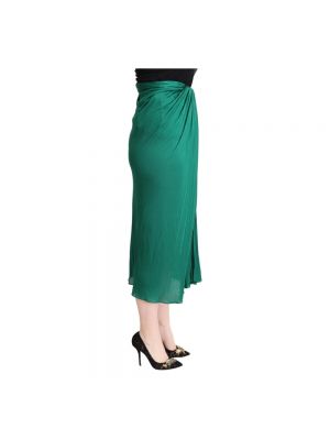 Spódnica midi plisowana Dolce And Gabbana zielona
