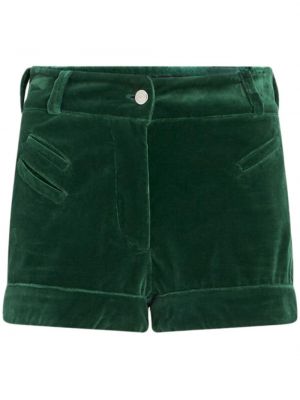 Pantaloni scurți de catifea din bumbac Etro verde