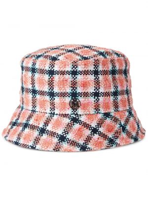 Tvídový klobouk Maison Michel růžový