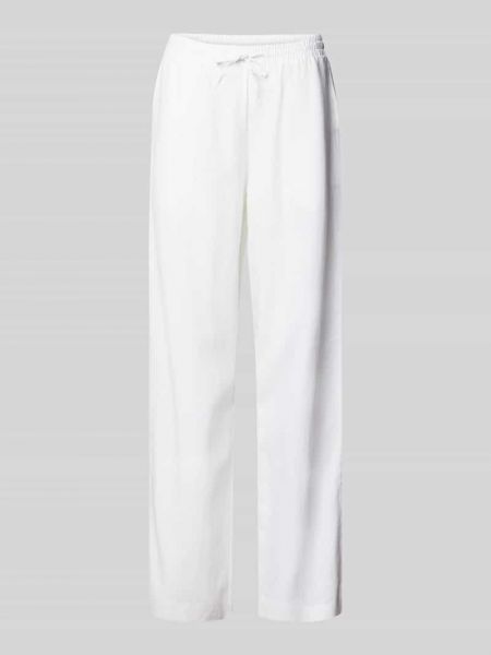 Spodnie z wiskozy Free/quent białe