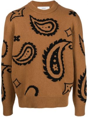 Sweter wełniany z wzorem paisley Pringle Of Scotland
