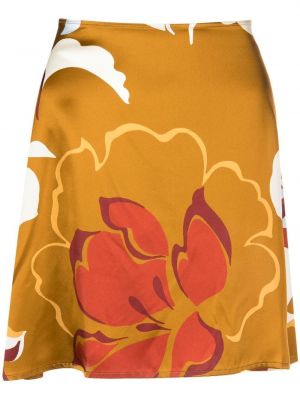 Jedwabna spódnica w kwiatki z nadrukiem Reformation
