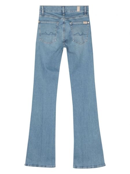 Slim fit skinny jeans aus baumwoll ausgestellt 7 For All Mankind