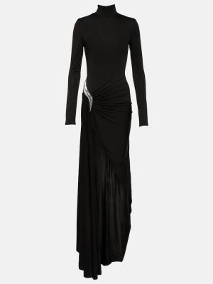 Sukienka długa z dżerseju asymetryczna David Koma