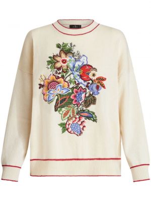 Džemper od kašmira s cvjetnim printom Etro
